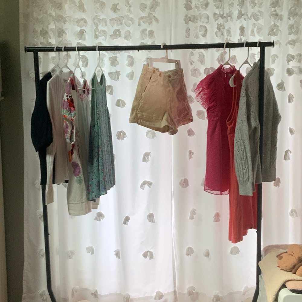 Pilcro Off-White Denim Shorts